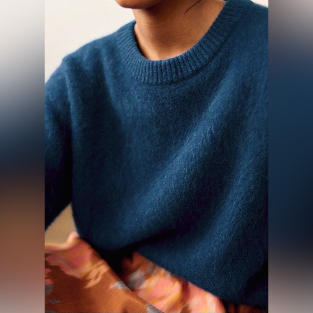 Sezane Amiel Jumper Peacock Blue - Picture 3 of 7